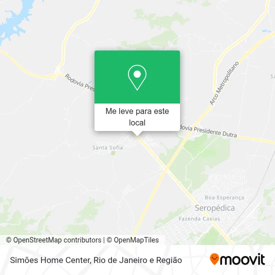 Simões Home Center mapa