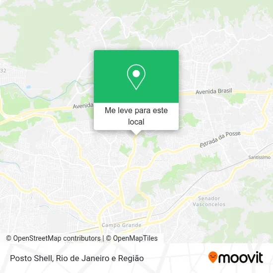 Posto Shell mapa