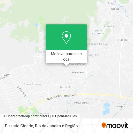 Pizzaria Cidade mapa