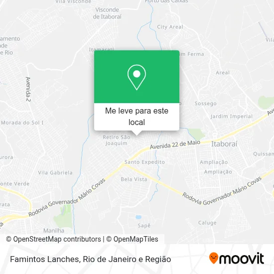 Famintos Lanches mapa