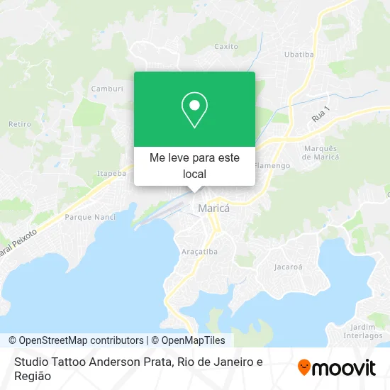 Studio Tattoo Anderson Prata mapa