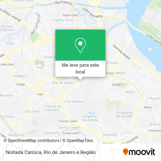 Noitada Carioca mapa