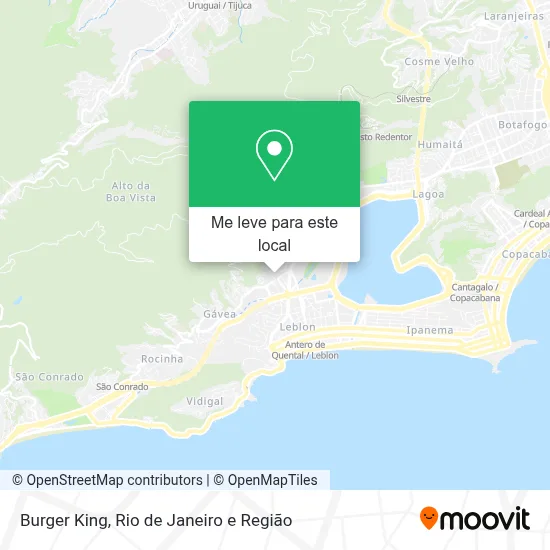 Burger King mapa
