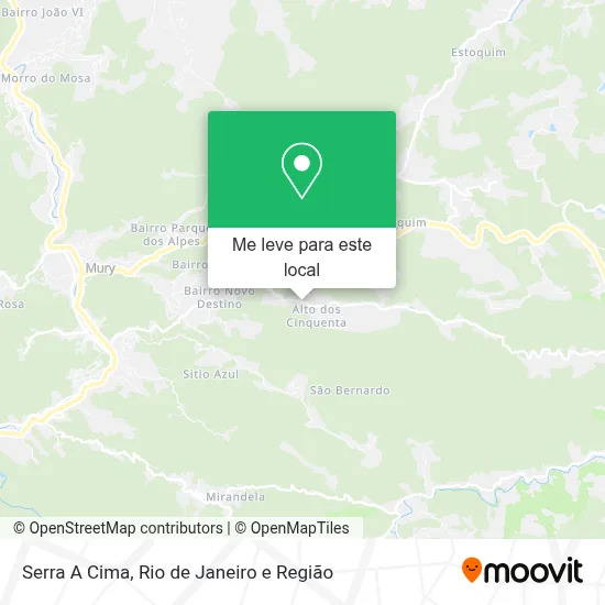 Serra A Cima mapa