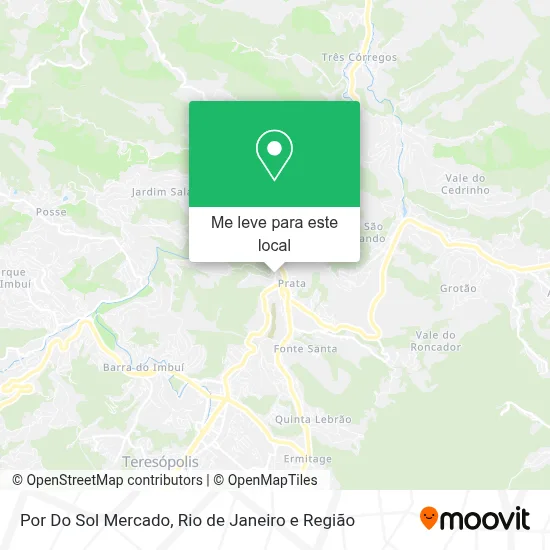 Por Do Sol Mercado mapa
