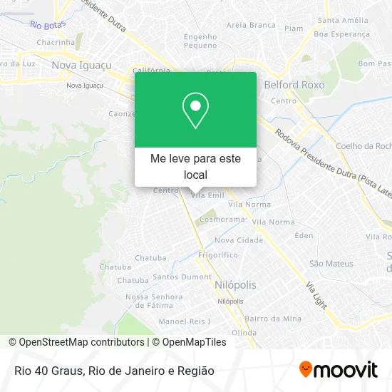Rio 40 Graus mapa