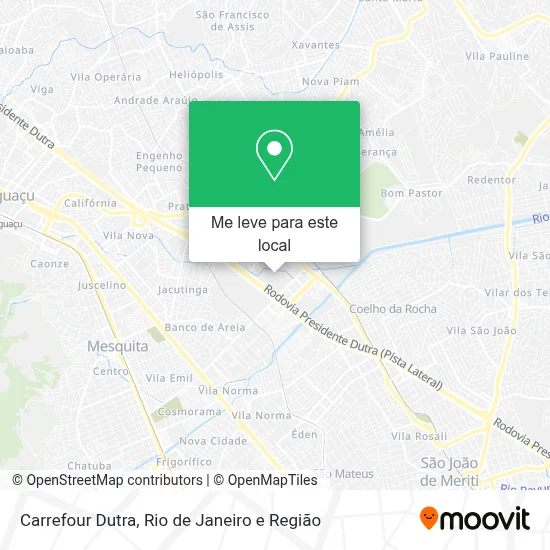 Carrefour Dutra mapa