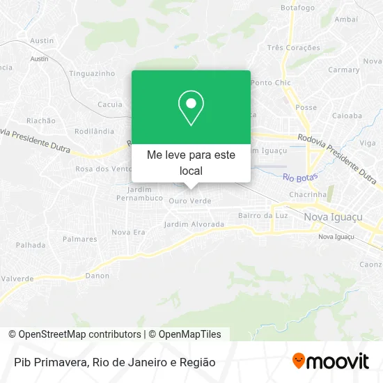 Pib Primavera mapa