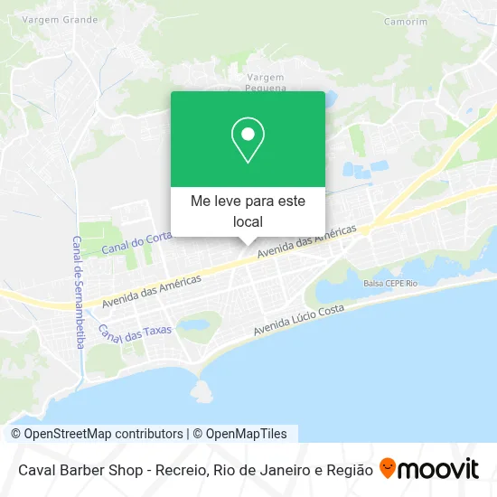 Caval Barber Shop - Recreio mapa