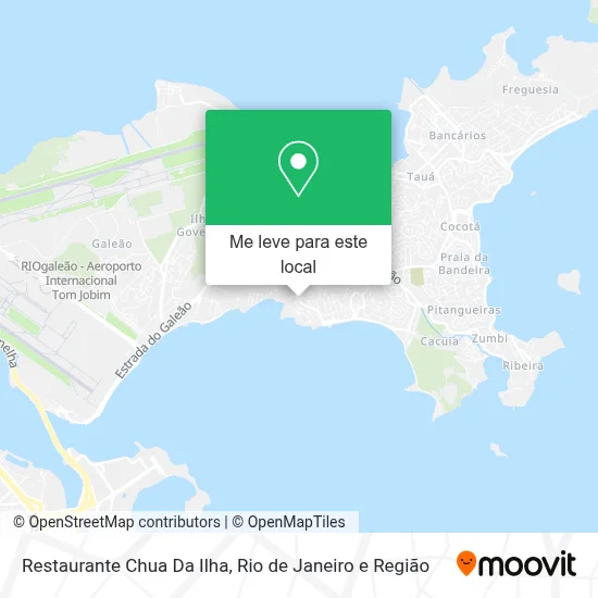 Restaurante Chua Da Ilha mapa