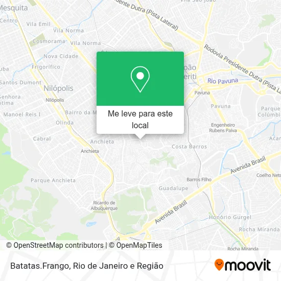 Batatas.Frango mapa