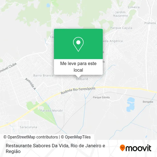 Restaurante Sabores Da Vida mapa