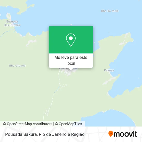Pousada Sakura mapa