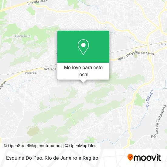 Esquina Do Pao mapa
