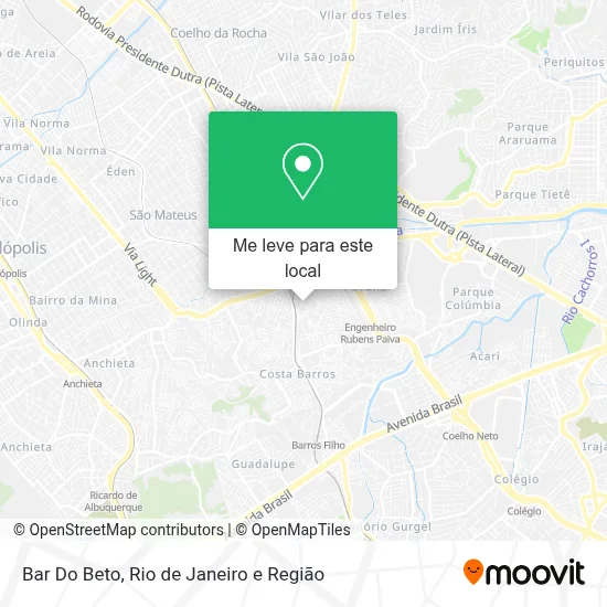 Bar Do Beto mapa