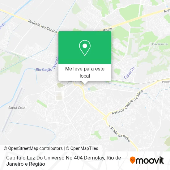 Capitulo Luz Do Universo No 404 Demolay mapa