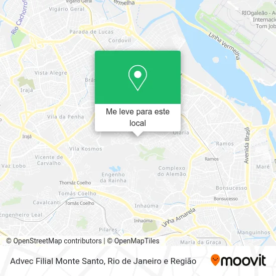 Advec Filial Monte Santo mapa