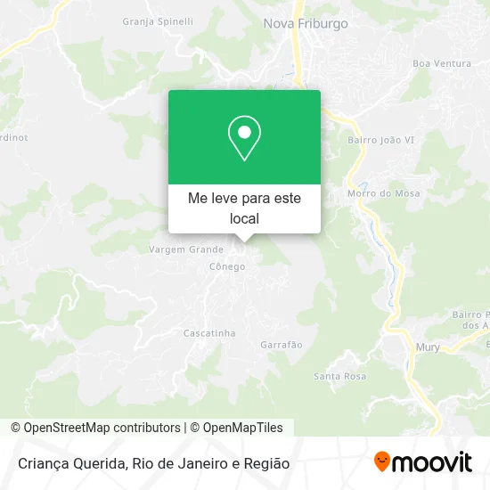 Criança Querida mapa