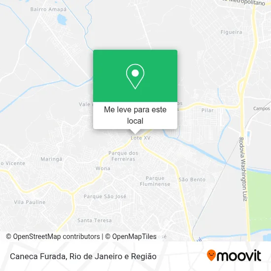 Caneca Furada mapa