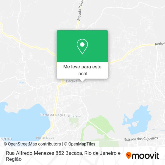 Rua Alfredo Menezes 852 Bacaxa mapa