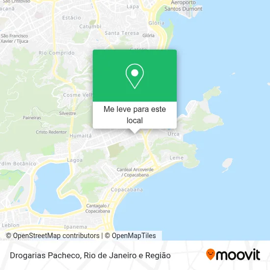 Drogarias Pacheco mapa