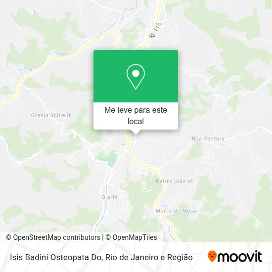 Isis Badini Osteopata Do mapa