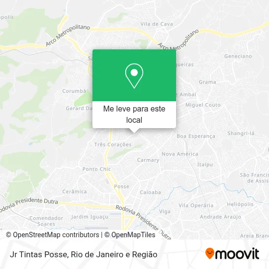 Jr Tintas Posse mapa