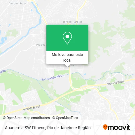 Academia SW Fitness mapa