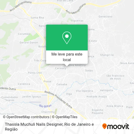 Thassia Muchuli Nails Designer mapa