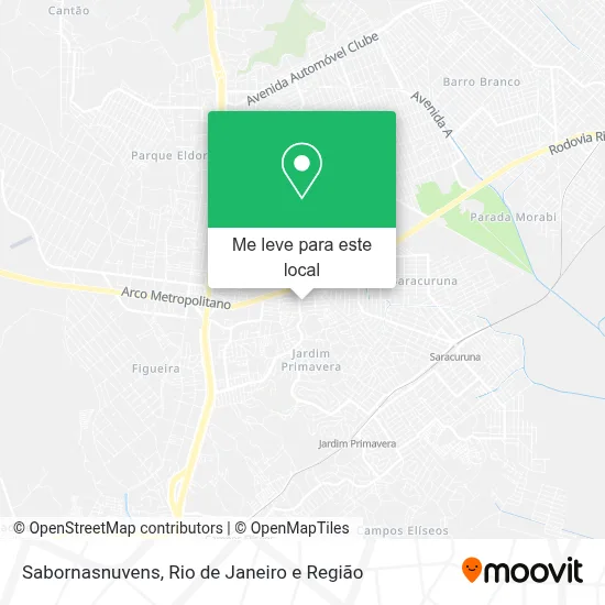 Sabornasnuvens mapa