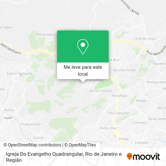 Igreja Do Evangelho Quadrangular mapa