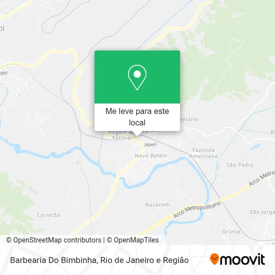 Barbearia Do Bimbinha mapa