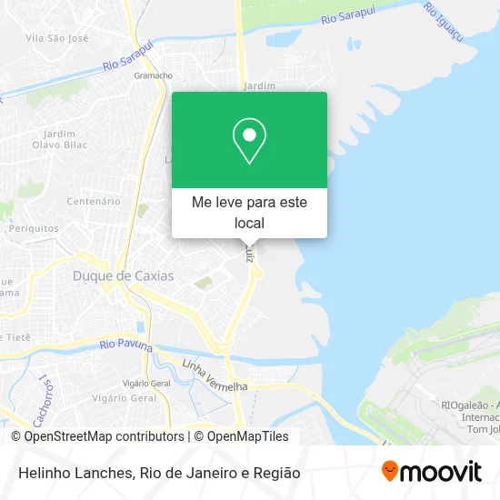 Helinho Lanches mapa