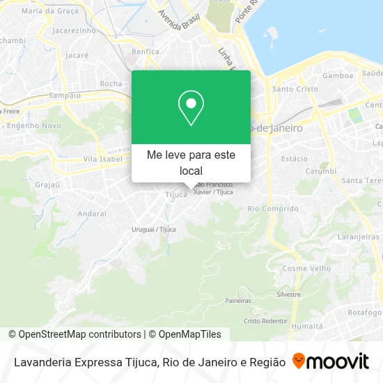 Lavanderia Expressa Tijuca mapa