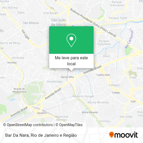 Bar Da Nara mapa