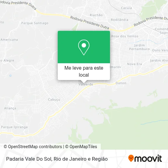Padaria Vale Do Sol mapa