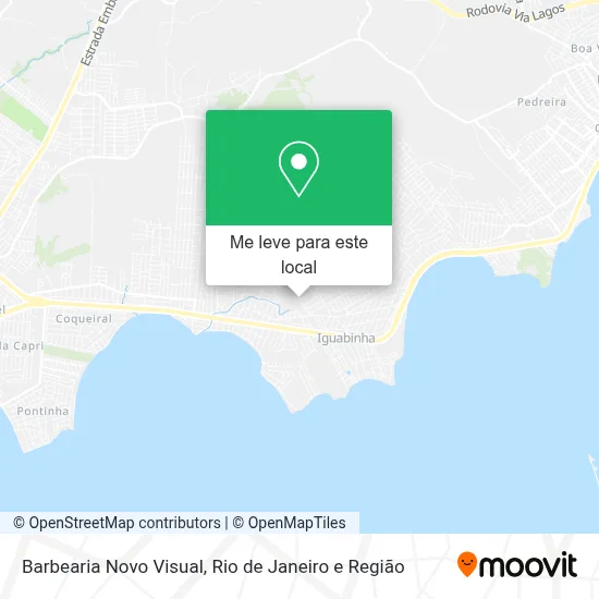 Barbearia Novo Visual mapa