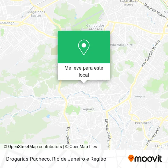 Drogarias Pacheco mapa