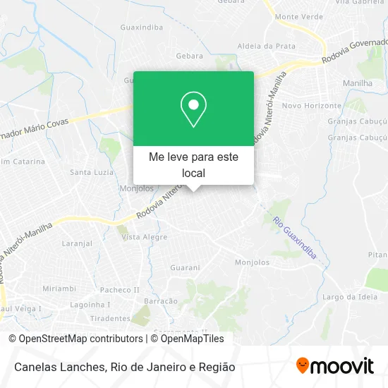 Canelas Lanches mapa