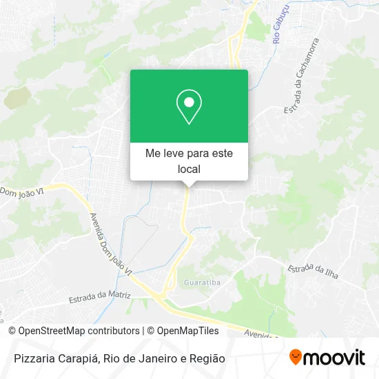 Pizzaria Carapiá mapa