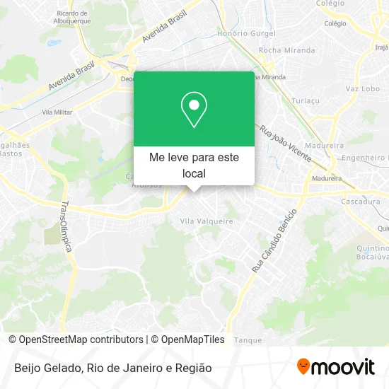 Beijo Gelado mapa