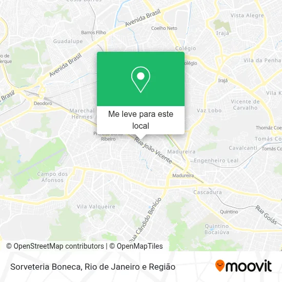 Sorveteria Boneca mapa