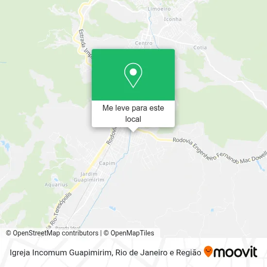 Igreja Incomum Guapimirim mapa