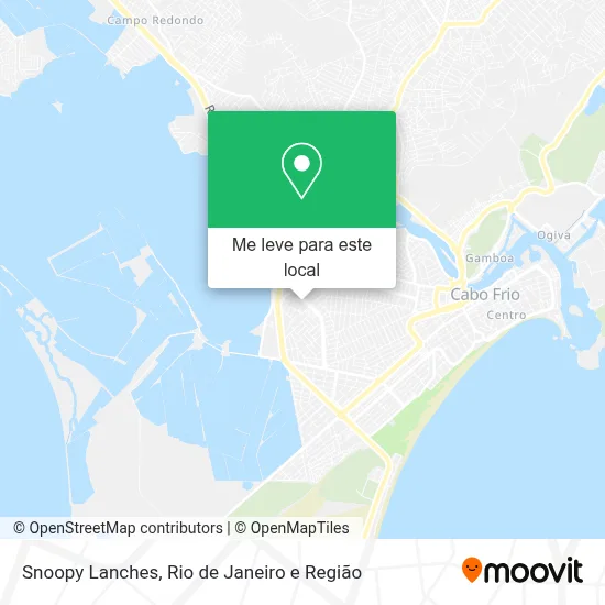 Snoopy Lanches mapa