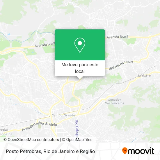 Posto Petrobras mapa