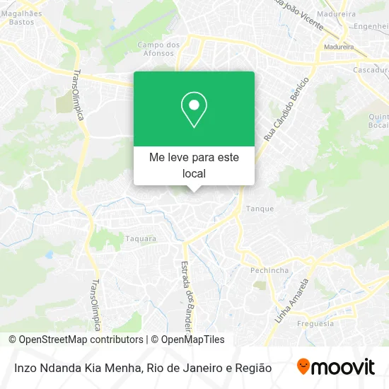 Inzo Ndanda Kia Menha mapa