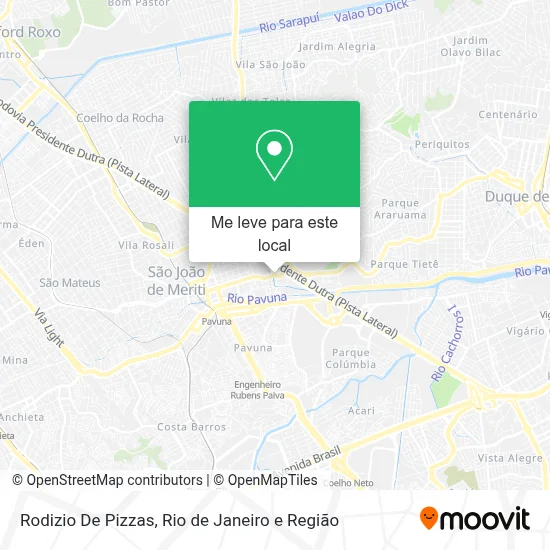 Rodizio De Pizzas mapa