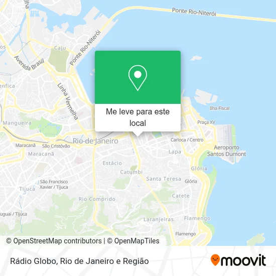 Rádio Globo mapa