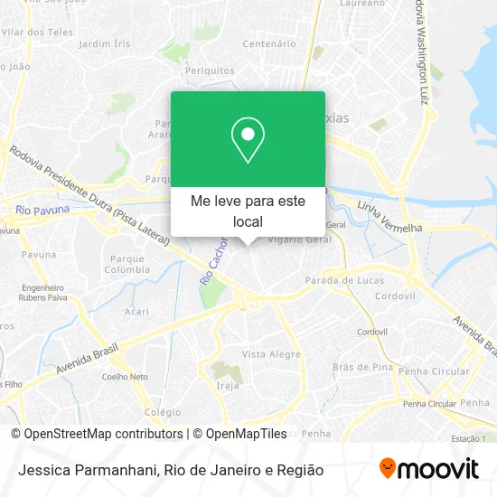 Jessica Parmanhani mapa
