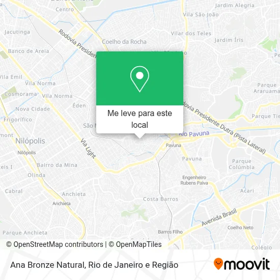 Ana Bronze Natural mapa